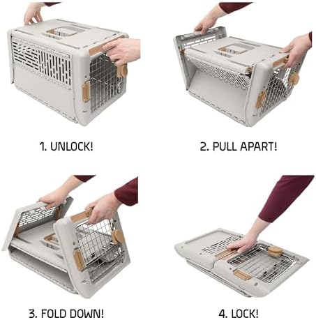 SportPet Designs Collapsible Small Pet Travel Carrier, Hard-Sided Kennel - Image 3