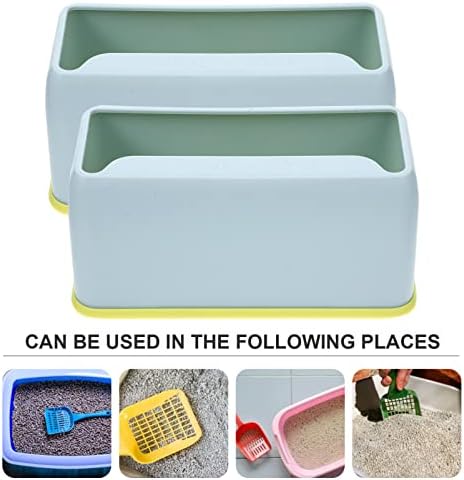 POPETPOP 2pcs Washable Cat Litter Scoop Holders Wear-Resistant Containers - Image 6