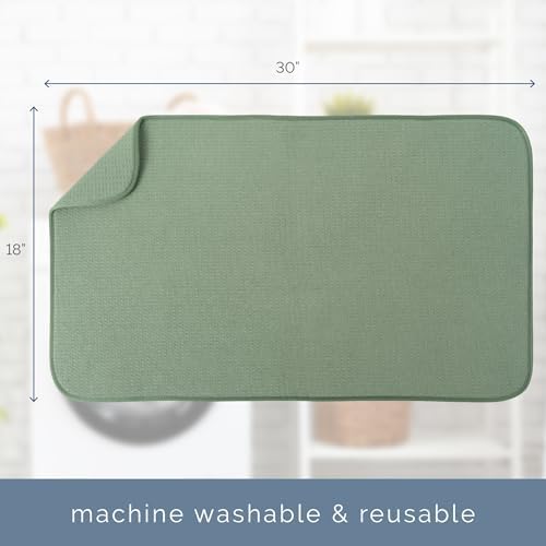 S&T INC. Dish Drying Mat, Sage Green - Image 6
