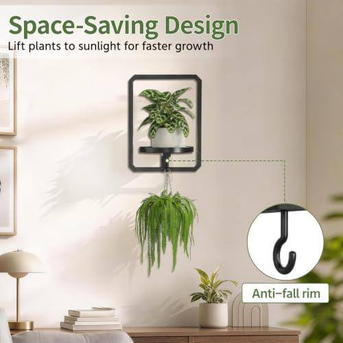 LASZOLA Plant Picture Frame Holder Shelf Wall Window Indoor - Image 7
