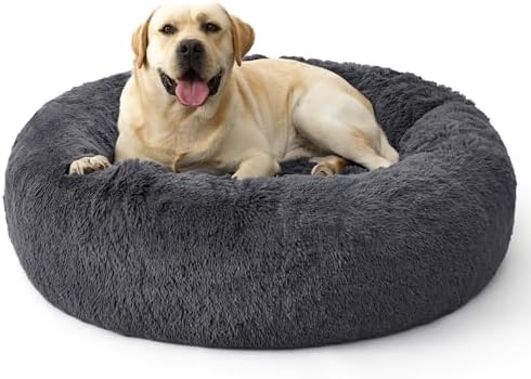 Bedsure SupportMax® Calming XL Dog Bed Extra Large Washable Pet Bed by BEDSURE