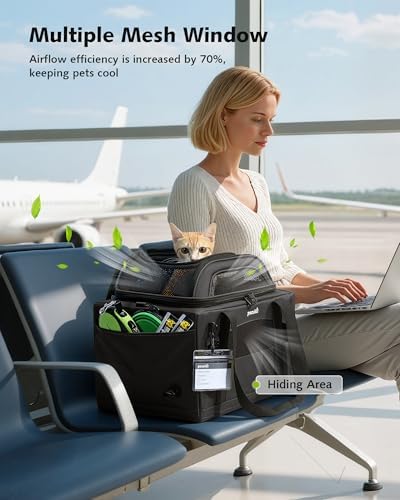 Pecute Top Expandable Airline Approved Pet Carrier - Image 6