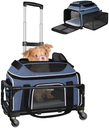 Petskd Top & Side Expandable Small Pet Carrier by Petskd