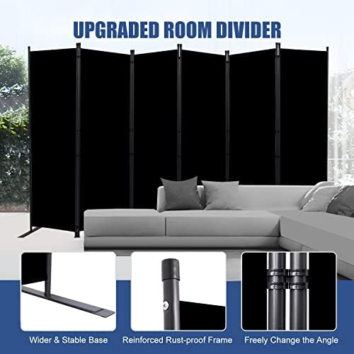 6 Panel Wide Room Divider Wall Screen - Image 3