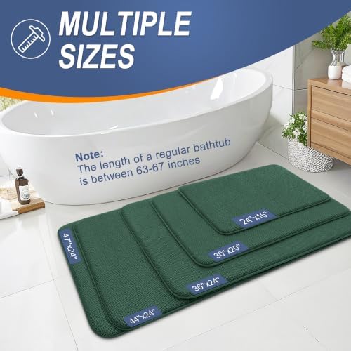 OLANLY Memory Foam Bathroom Runner Rugs 47x24, Long Mats - Image 5