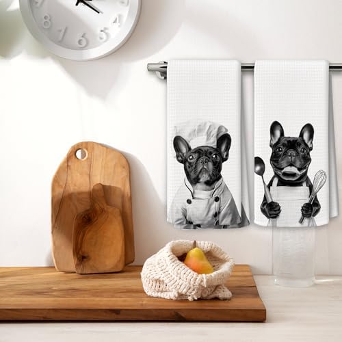 Dog Kitchen Towels Decor Set of 2 - Image 2