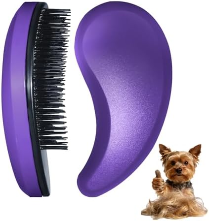 Small Dog Brush, Skin-friendly Soft Bristles by MAEELOU