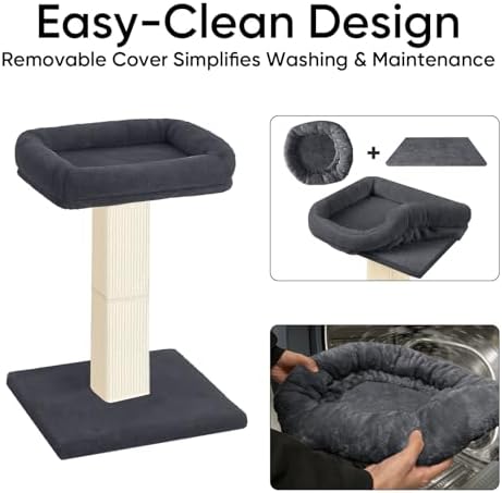 Cat Scratching Post with Plush Perch - Image 5