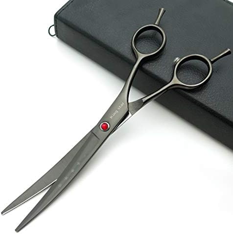 7.0in Professional Pet Grooming Scissors Set, Straight & Thinning & Curved - Image 6