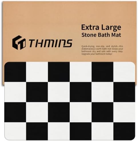 THMINS Extra Large Stone Bath Mat by THMINS