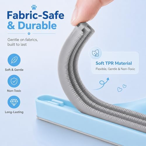 2 Pack Reusable Pet Hair Remover and Fabric Lint Scraper Set - Image 4