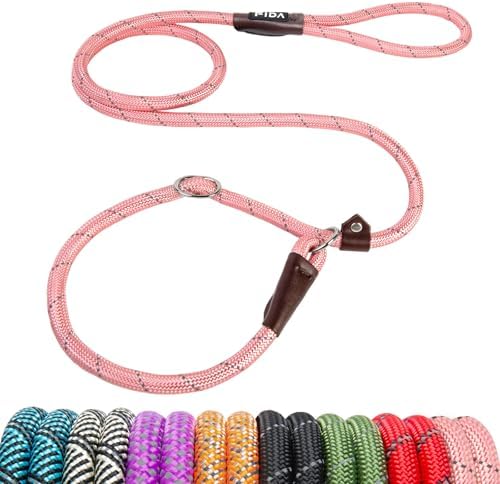 Fida Durable Slip Lead Dog Leash, 6 FT x 1/2" Dog Training Leash by Fida