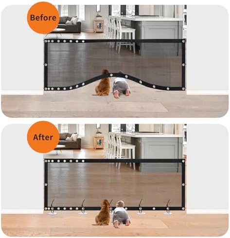 NWK 98’’ to 120’’Extra Wide Adjustable Pet Gate, 30’’ Tall - Image 5