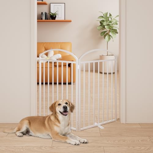 SNUOWU 2 Panels Full Matel Freestanding Dog Gates - Image 6