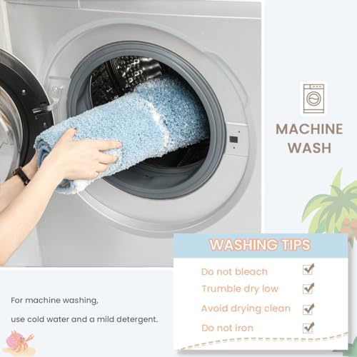 Cute Ocean Bathroom Rug Super Absorbent Bath Mat Machine Washable and Non Slip - Image 6