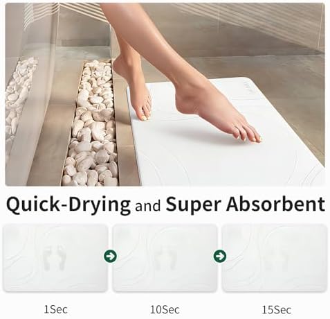 XMarrat Extra Large Stone Bath Mat - Image 3