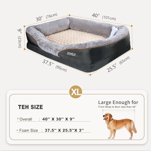 JOYELF XLarge Memory Foam Dog Bed, Orthopedic Dog Bed & Sofa - Image 2