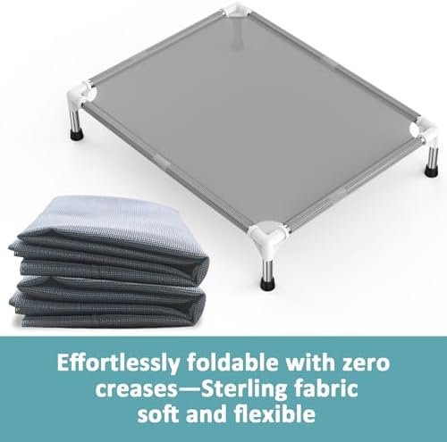 Elevated Dog Bed with Teslin Cooling Fabric - Image 4