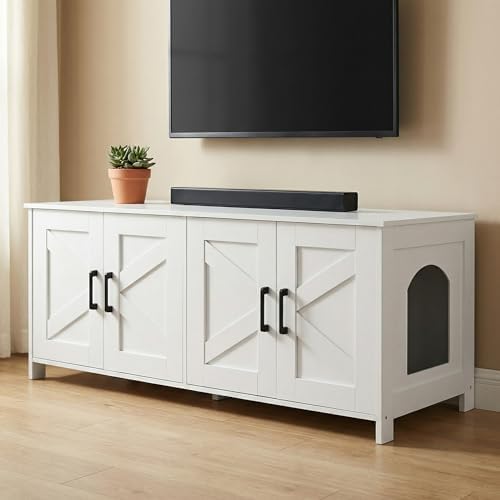 Homhedy 47.2”L Cat Litter Box Enclosure - Image 5