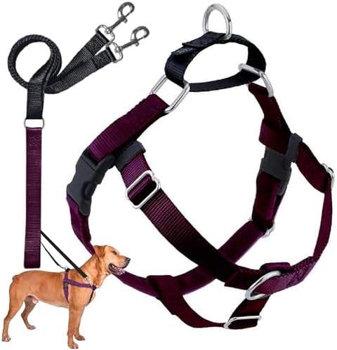 2 Hounds Design Freedom No Pull Dog Harness and Leash, 5/8" MD by 2HoundsDesign
