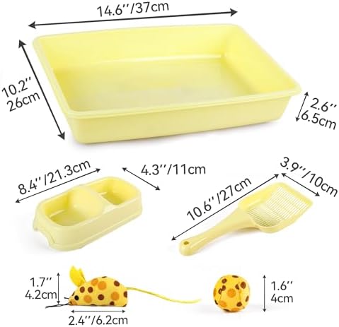 PAWISE Cat Litter Box Set, Small Kitten Starter Kit, Includes Litter Box - Image 7