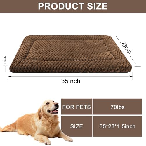 Dog Bed Mat, Reversible & Ultra Soft Kennel Pad-Machine Washable Pet Bed - Image 2