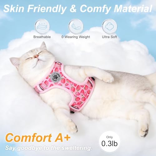 BEAUTYZOO Cat Harness and Leash Set, Escape Proof and Adjustable - Image 3