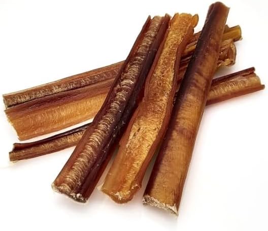 Pets Plus Premium Bart's Bully Sticks for Dogs – 6 Inch, Medium Size, All-Natural, Long-Lasting Chews for Moderate Chewers – High Protein, Low Odor, Grain-Free (15-Pack)