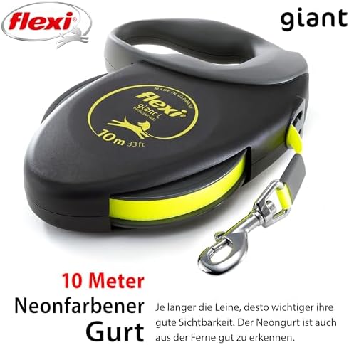 Flexi Giant Professional, L: 10 M, Schwarz/Neon - Image 2