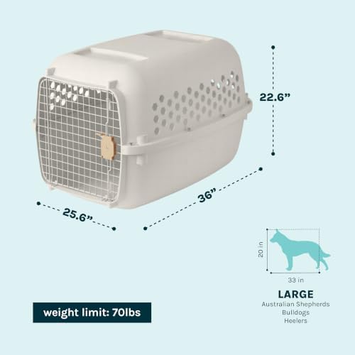 SportPet 36” Large Front Load Hard Sided Pet Carrier Kennel – Secure Portable - Image 3