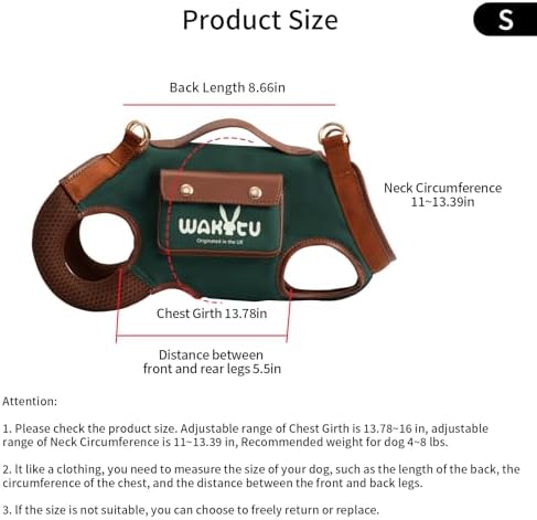 Wakytu Dog Lift Harness Dog Carrier Sling - Image 5