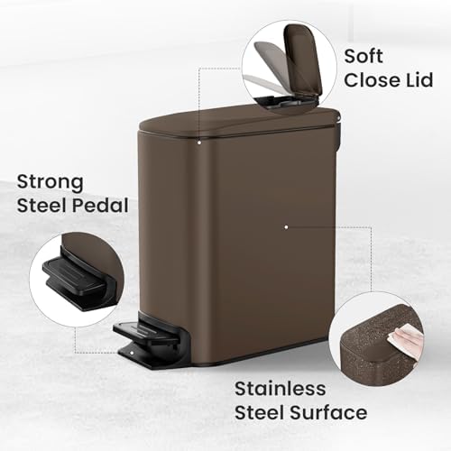 Cesun Small Bathroom Trash Can - Image 4