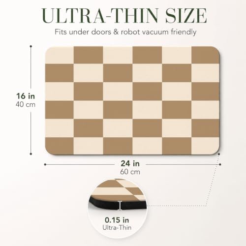 Natural Diatomaceous Earth Bath Mat, Ultra Thin Quick Dry Floor Rug - Image 3