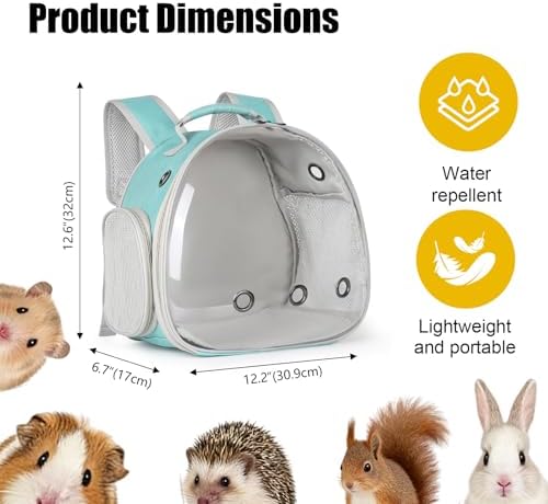 Guinea Pig Backpack, Space Capsule Bubble Window Small Animal Backpack - Image 2