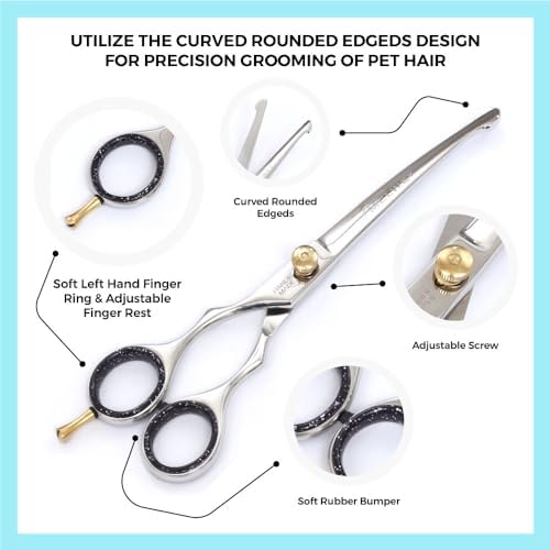 Left Handed Pet Grooming Scissors Kit - Image 4