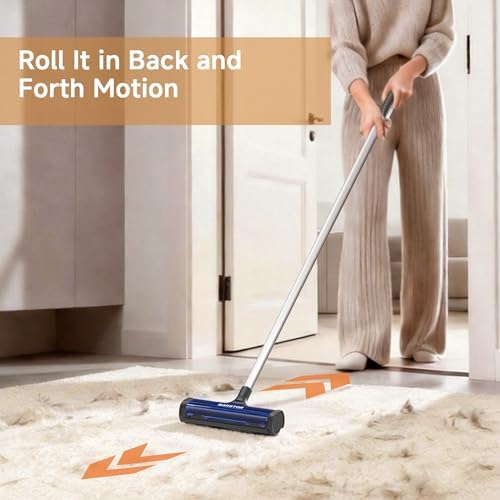 Pet Hair Remover for Carpet, Carpet Sweeper - Image 4