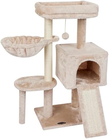 Cute Cat Tree Kitten Cat Tower Condo Furniture Scratching Posts Hammock by FISHNAPthemeaningisthatcatliketoeatfishandhaveanaphopeyourbabylikeit