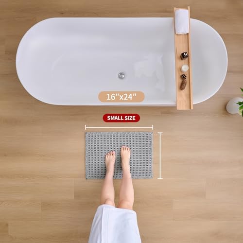 ILANGO Upgraded Waffle Bath Rug 16x24, Super Absorbent Non Slip Bath Mat - Image 3