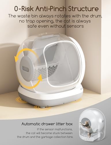 Meowant 75L Extra Large Automatic Litter Box Self Cleaning - Image 4