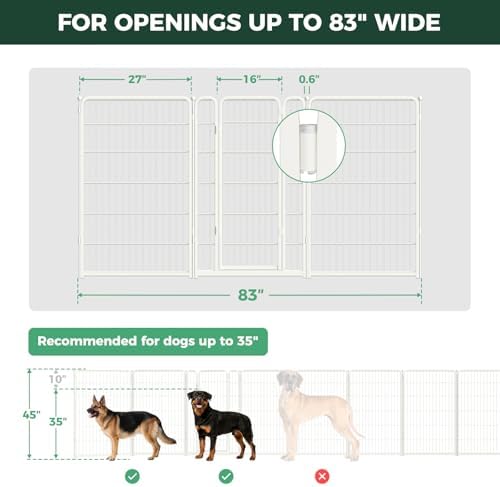FXW Dog Gate, Extra Wide Adjustable - Image 6