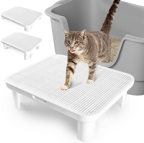 Cat Step Ramp Adjustable Litter Box Step by Bartuke