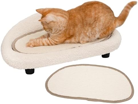 Cat Sisal Scratcher Bed with Refill Pad, Horizontal Scratching Sofa, Sisal Couch by Unknown