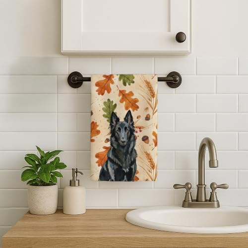Caroline's Treasures Belgian Sheepdog Dogs Kitchen Towel 15x25 in - Image 2