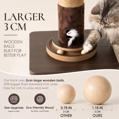 36" Cat Scratching Post, Extra-Thick Natural Sisal Scratcher Post - Image 7