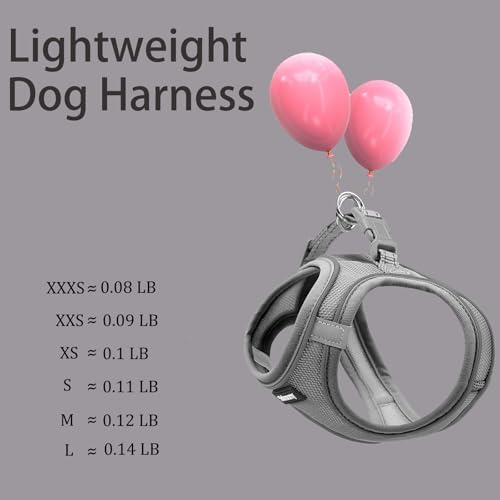 Solmoony Sparkly Medium Dog Harness and Leash Set, Step in Soft Light Puppy Vest - Image 5