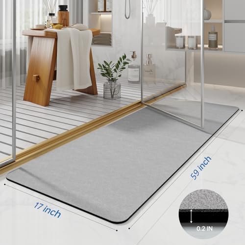 Extra Long Bath Rugs 59x17-Diatomaceous Earth Bath Mats - Image 2