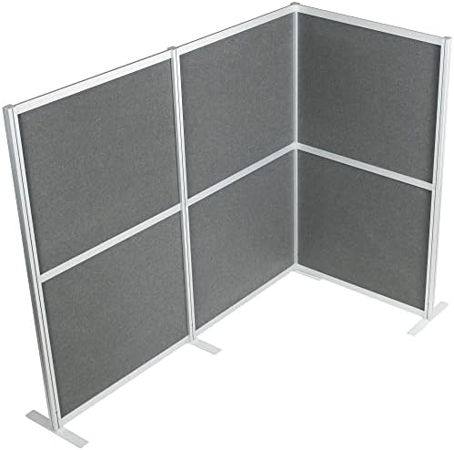 VIVO Dark Gray 66 inch High Corner Privacy Panel, PP-MWS63D-L by VIVO