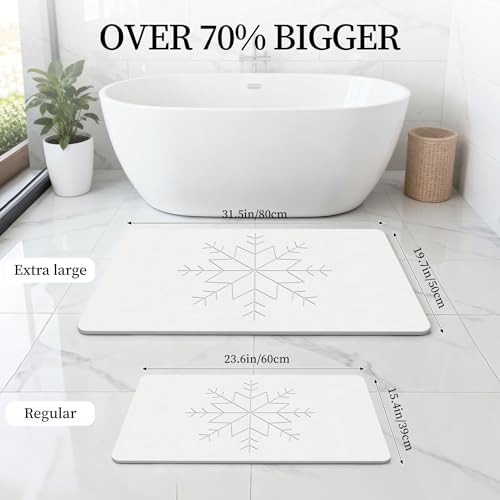 THMINS Extra Large Stone Bath Mat - Image 2