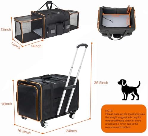 2 in 1 Collapsible Travel Dog Crate - Image 6