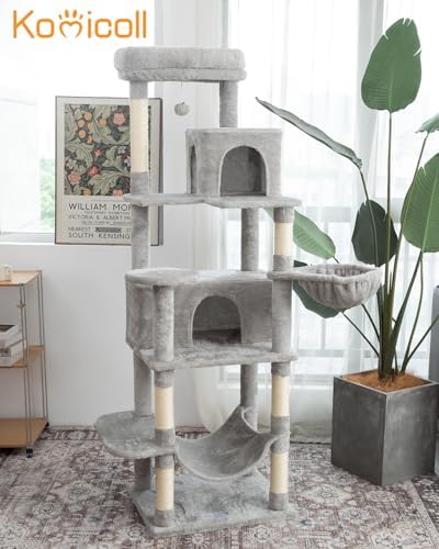 Multi-Level Cat Tree, 69 Inches Tall Cat Tower - Image 3